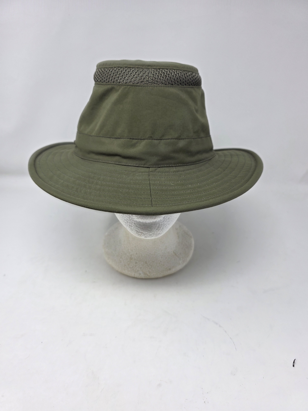 Tilley Airflo Hat Olive Green Nylon Mesh Sun Protection Made in Canada